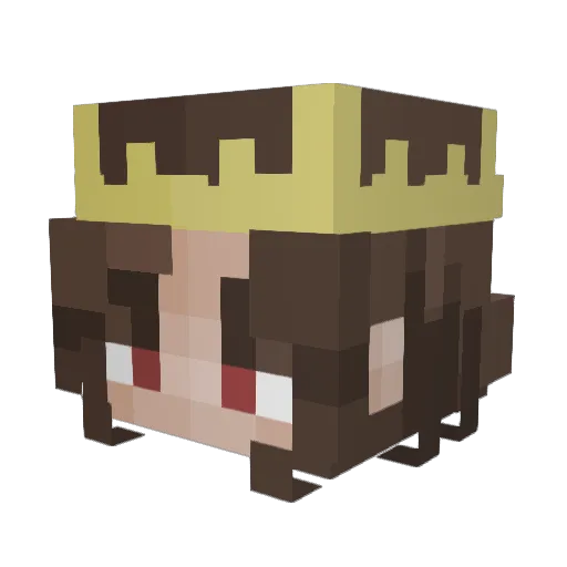 Anastasiya256 Minecraft avatar head, 3D render