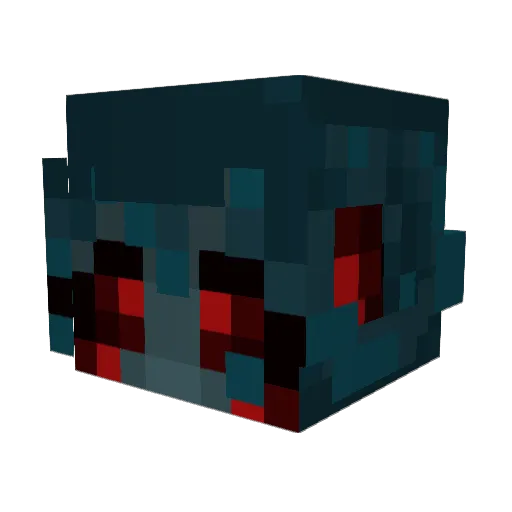 Anastera Minecraft avatar head, 3D render