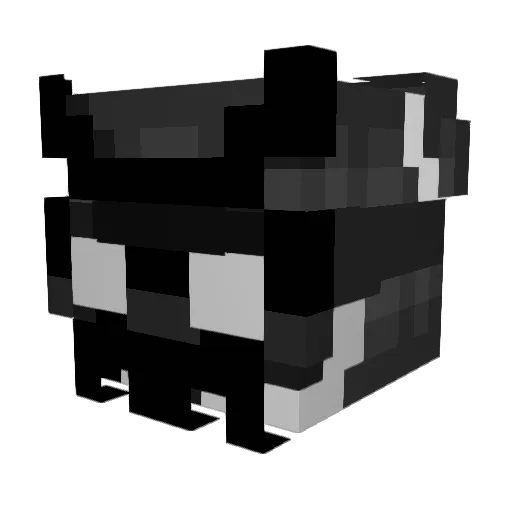 Anatanootaku Minecraft avatar head, 3D render