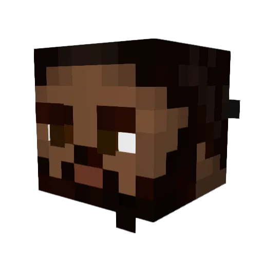 Anatidae0321 Minecraft avatar head, 3D render