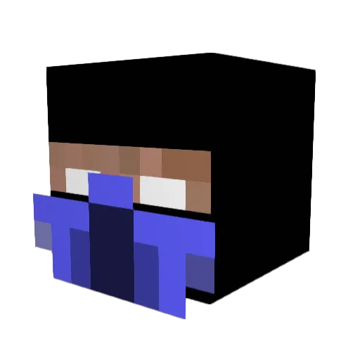 Anatimmy Minecraft avatar head, 3D render
