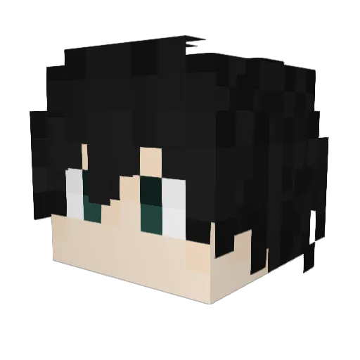 AnatoliBoris Minecraft avatar head, 3D render