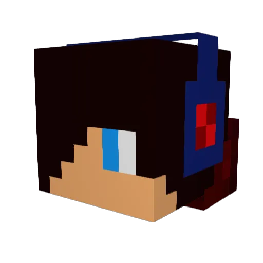 Anblm Minecraft avatar head, 3D render