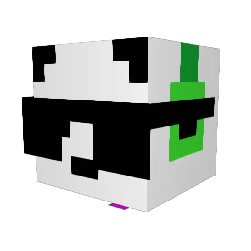 Anc_ Minecraft avatar head, 3D render