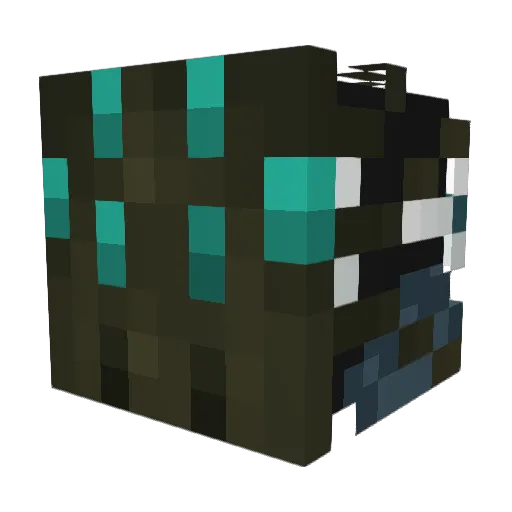 AncestralSen Minecraft avatar head, 3D render