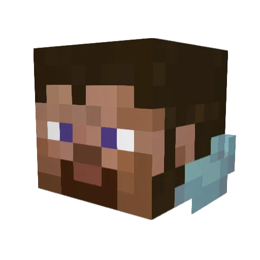 Ancestralsword8 Minecraft avatar head, 3D render
