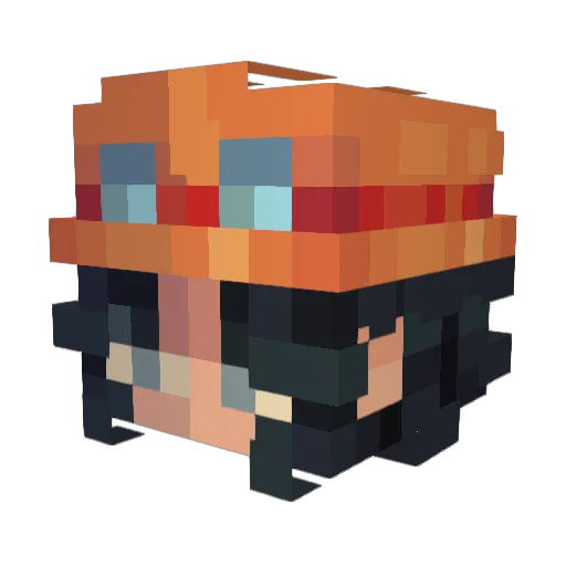 AnchobiG Minecraft avatar head, 3D render