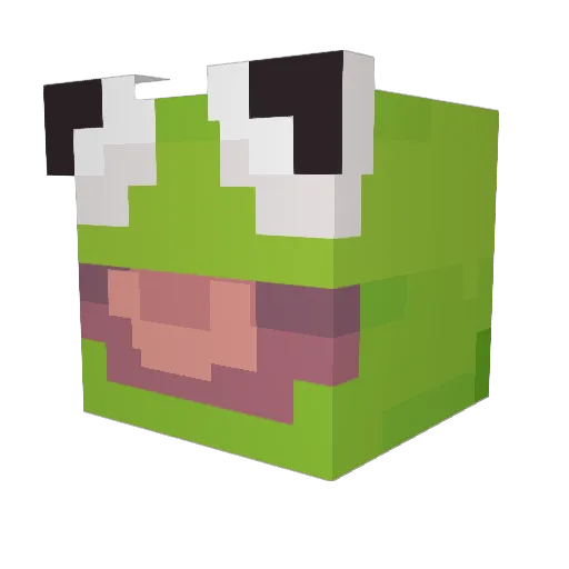 Ancholio Minecraft avatar head, 3D render