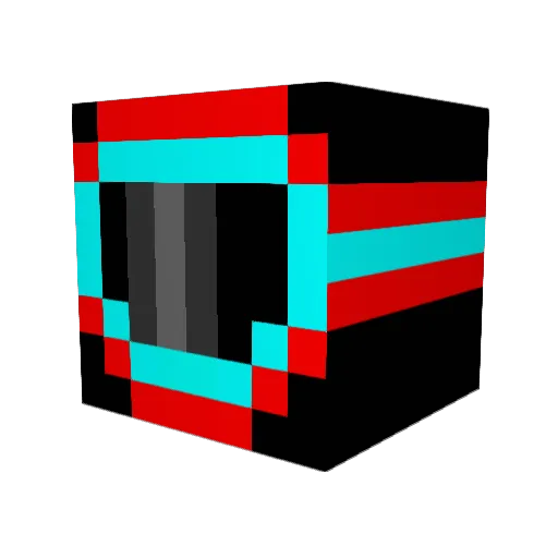 Ancholito Minecraft avatar head, 3D render