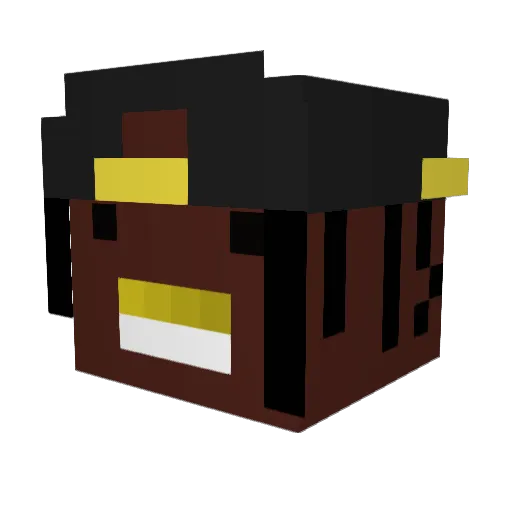 AnchorIess Minecraft avatar head, 3D render