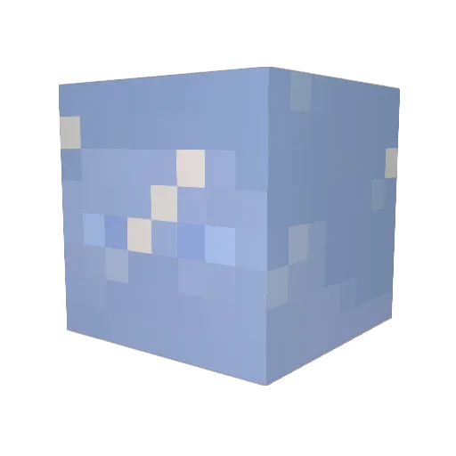 AnchorOrange Minecraft avatar head, 3D render