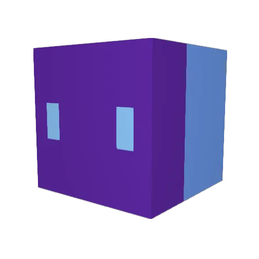 AnchoredArrow Minecraft avatar head, 3D render