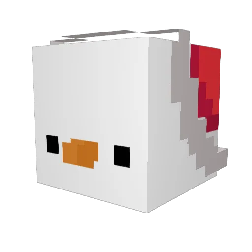 Anchovyx404 Minecraft avatar head, 3D render