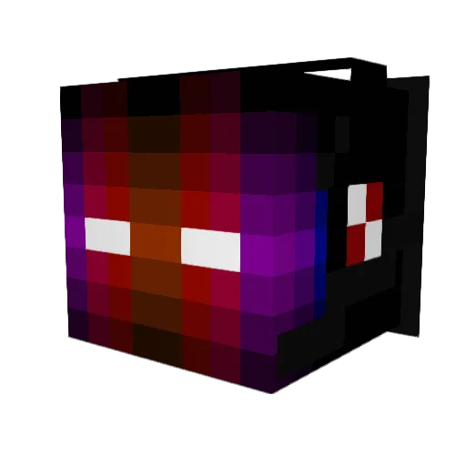 Anchry Minecraft avatar head, 3D render