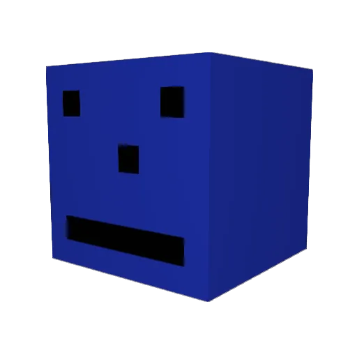 Anci18 Minecraft avatar head, 3D render