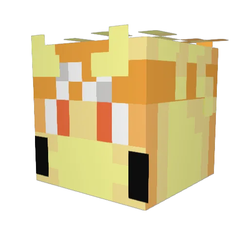 AncientCrusher Minecraft avatar head, 3D render