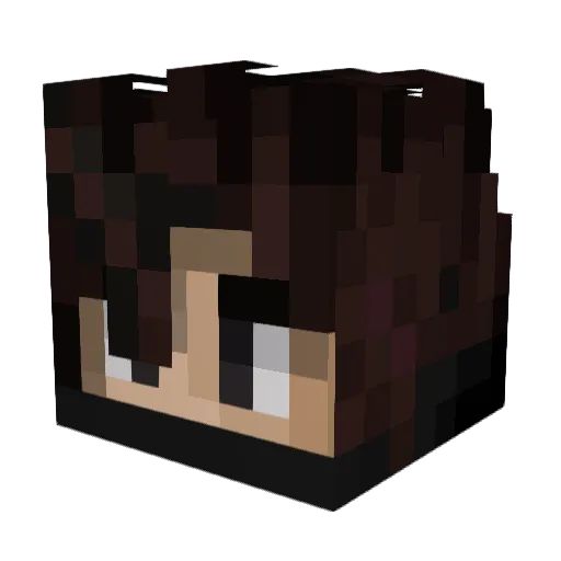 AncientGamer Minecraft avatar head, 3D render