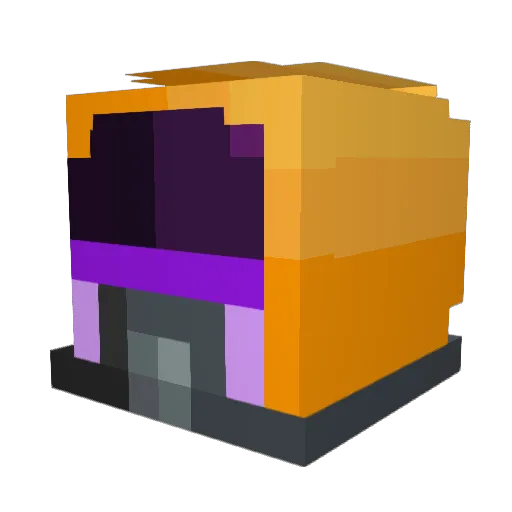 AncientGeode Minecraft avatar head, 3D render