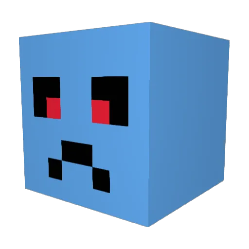 AncientPotato Minecraft avatar head, 3D render