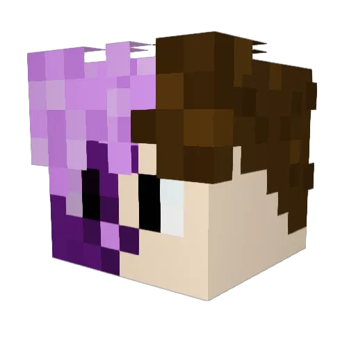 AncientScrew Minecraft avatar head, 3D render
