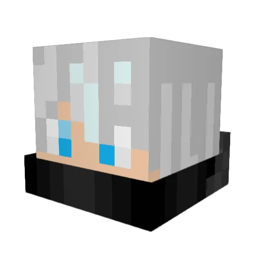 AncientShogun Minecraft avatar head, 3D render
