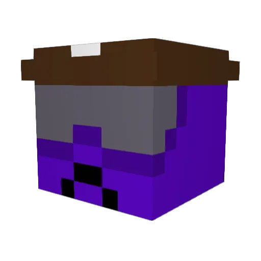 AncientSins Minecraft avatar head, 3D render