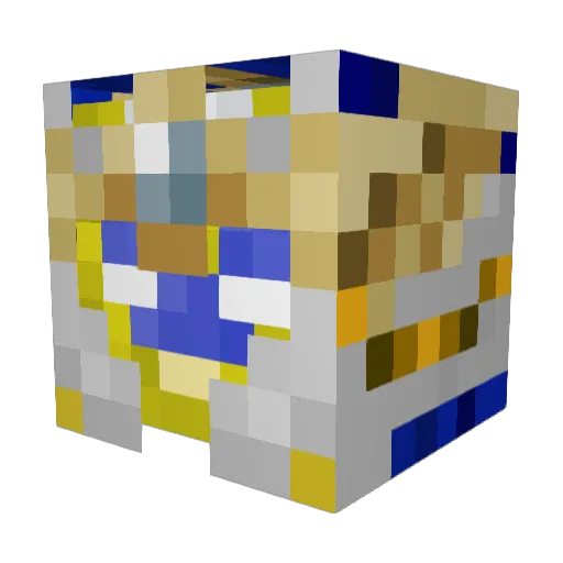 AncientSkySpirit Minecraft avatar head, 3D render