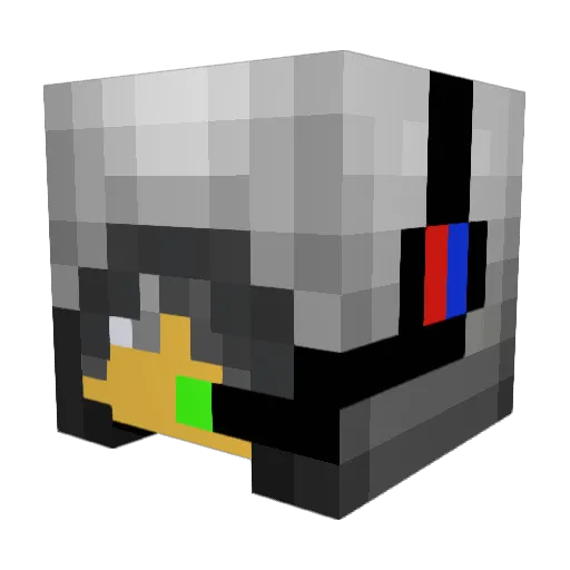 AncientTornado4 Minecraft avatar head, 3D render