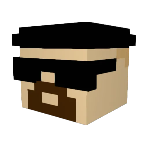Anco_12 Minecraft avatar head, 3D render