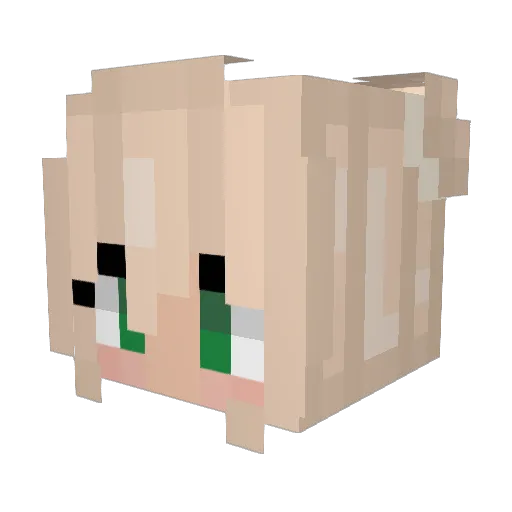 Ancsa88 Minecraft avatar head, 3D render
