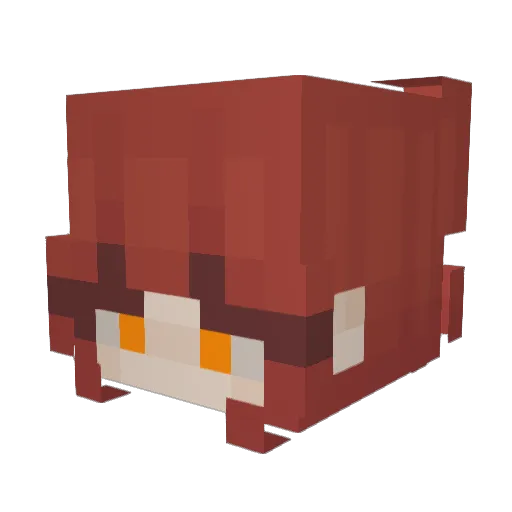 And0uwu Minecraft avatar head, 3D render