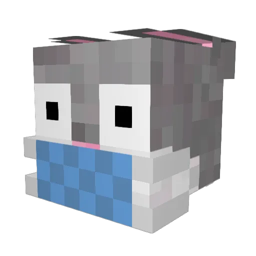 And10 Minecraft avatar head, 3D render
