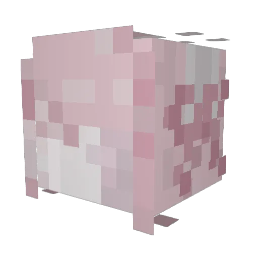And231 Minecraft avatar head, 3D render