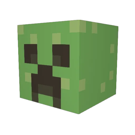AndFunky Minecraft avatar head, 3D render