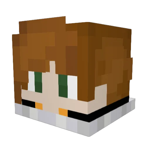 AndHeLives Minecraft avatar head, 3D render