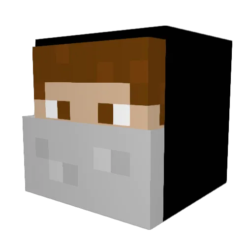 AndMicStr Minecraft avatar head, 3D render