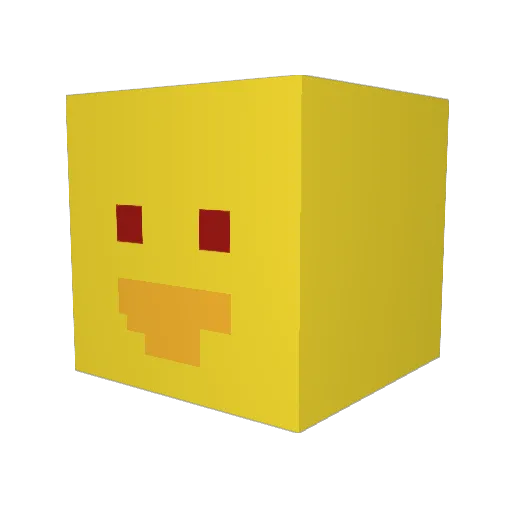 AndMyAxx Minecraft avatar head, 3D render