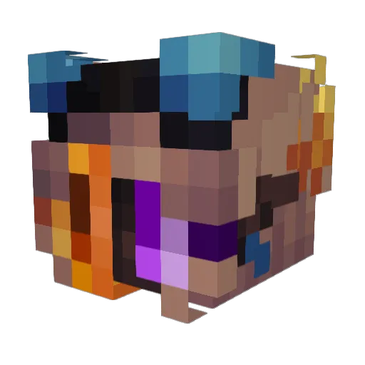 AndOrAnxiety Minecraft avatar head, 3D render