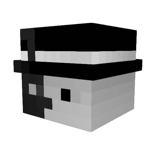 AndPeep Minecraft avatar head, 3D render