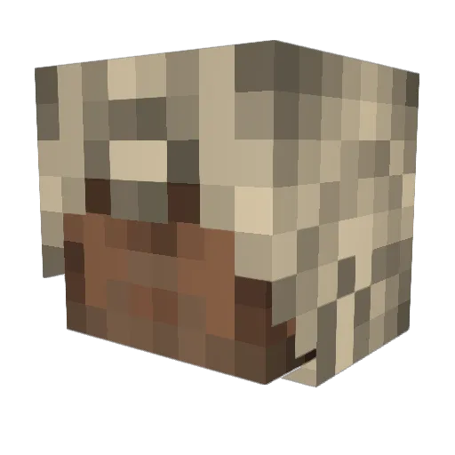 AndRhea Minecraft avatar head, 3D render