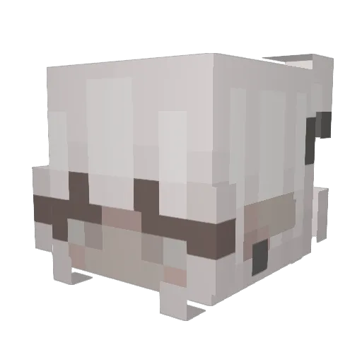 Andalouse Minecraft avatar head, 3D render