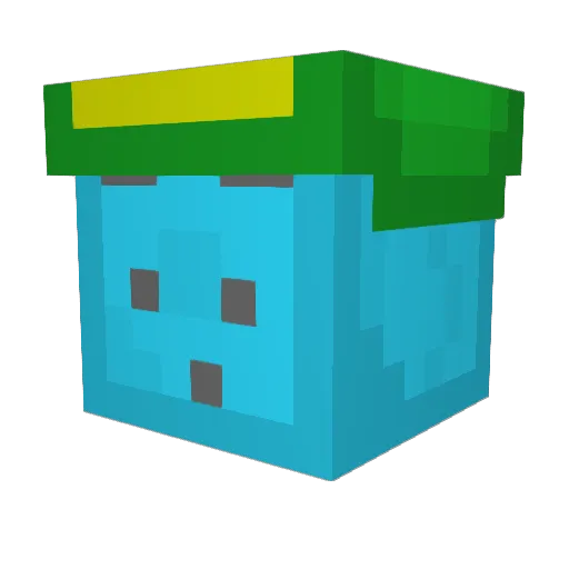 AndaoLindao Minecraft avatar head, 3D render