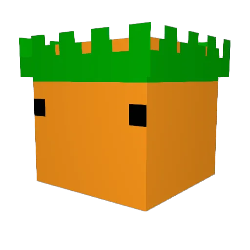 AndasM Minecraft avatar head, 3D render