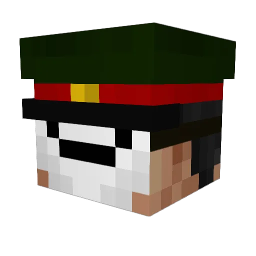 Andavel8 Minecraft avatar head, 3D render