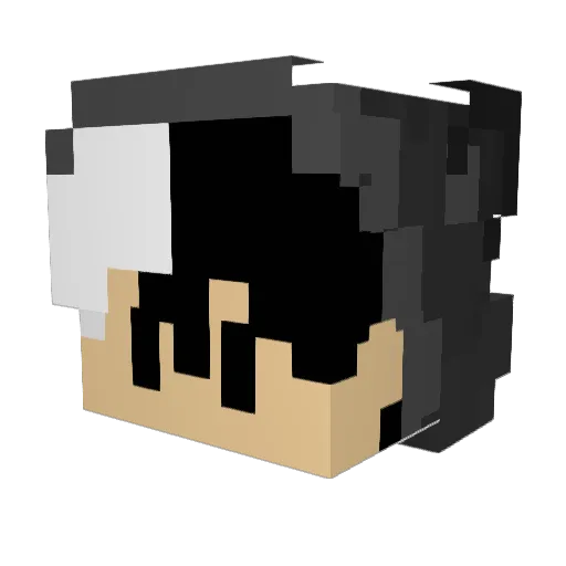 Anddd_ Minecraft avatar head, 3D render
