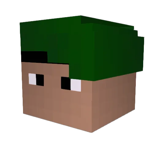 Anddore Minecraft avatar head, 3D render