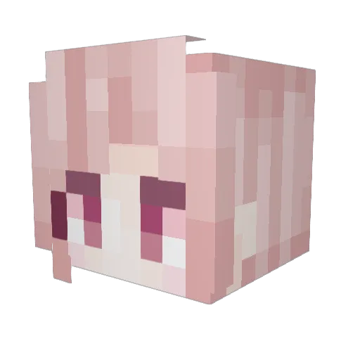 Anden_Anda Minecraft avatar head, 3D render