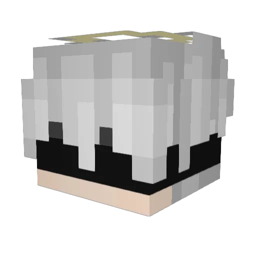 AnderRivers Minecraft avatar head, 3D render