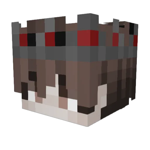 Ander_05 Minecraft avatar head, 3D render
