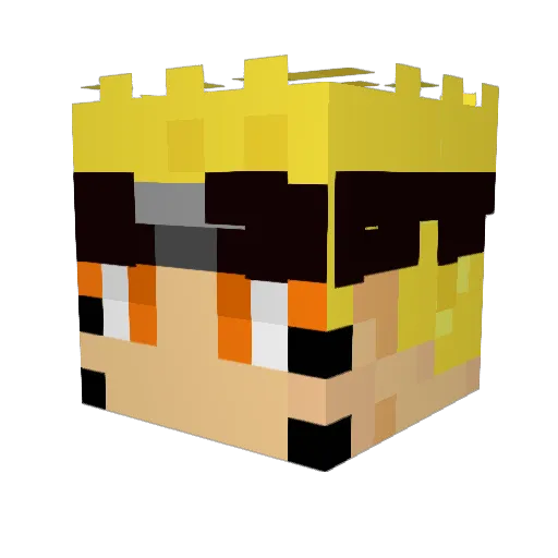 Anderek06 Minecraft avatar head, 3D render